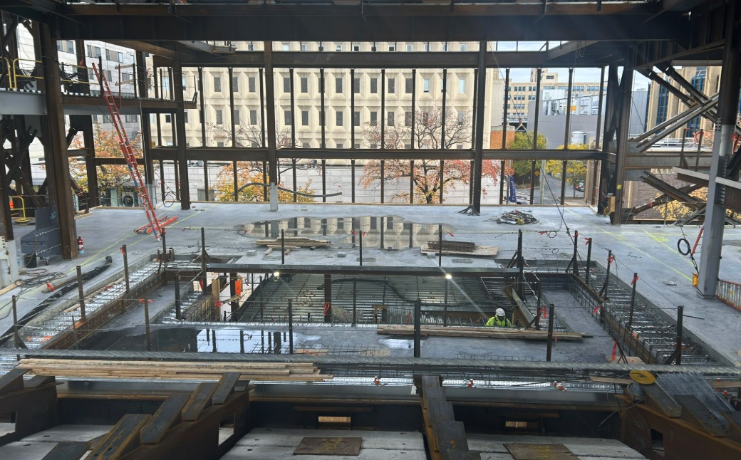 Construction of Kane Theatre as of 11/11/2025