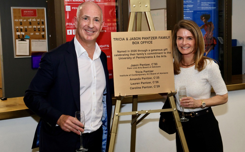 Tricia and Jason Pantzer at the Pantzer Family Box Office opening. Photo credit: Mark Garvin