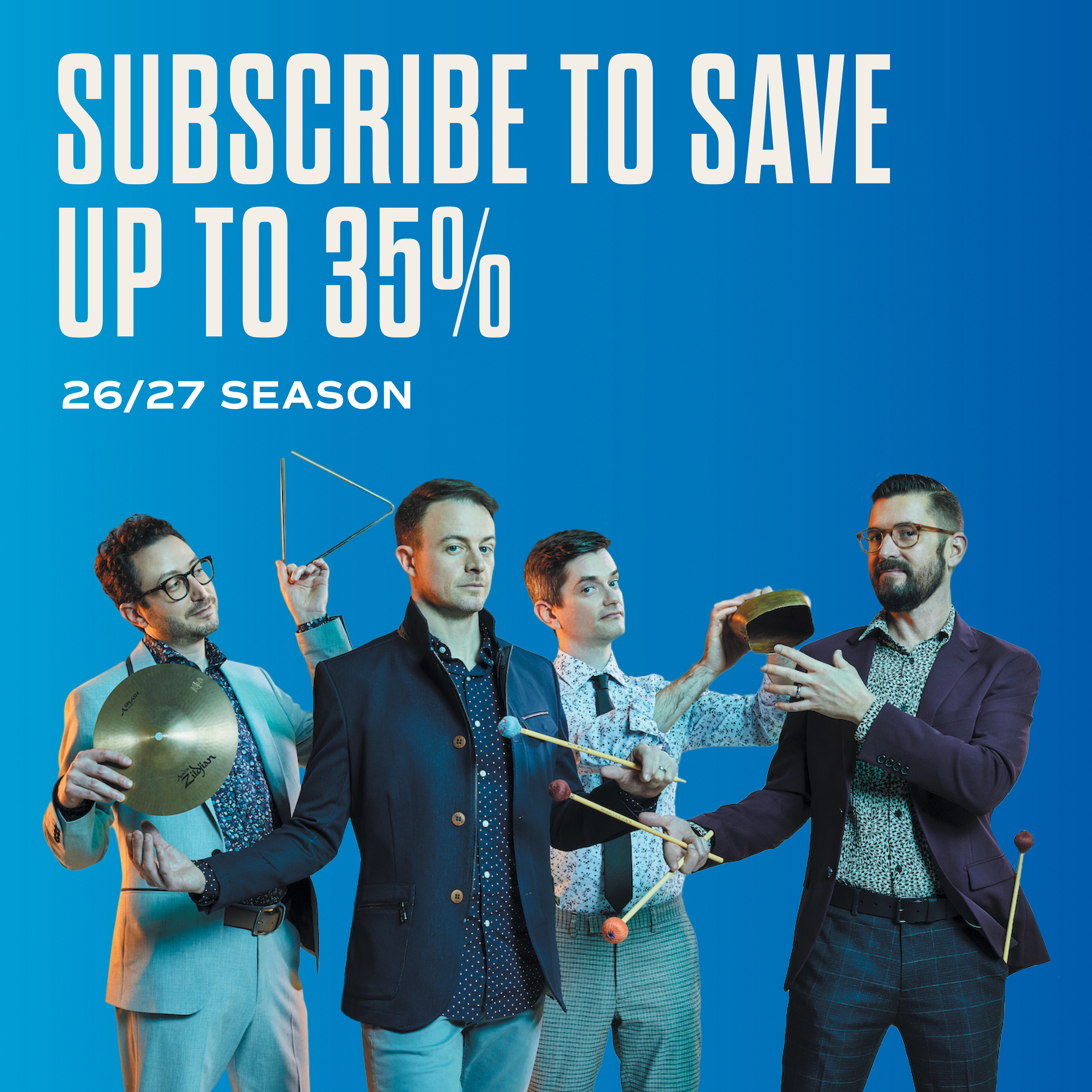 Text: 26/27 Season, Subscribe Now