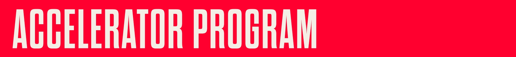 Accelerator Program text graphic
