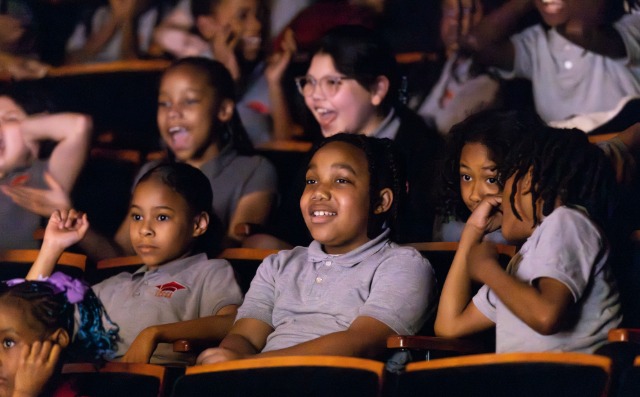 School groups in the Zellerbach Theatre