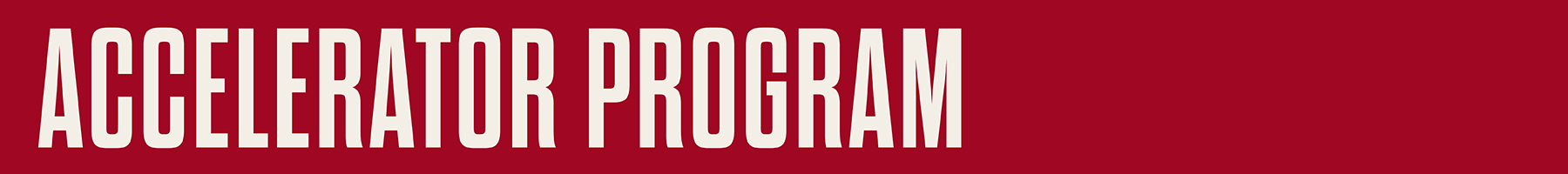 Accelerator Program text graphic