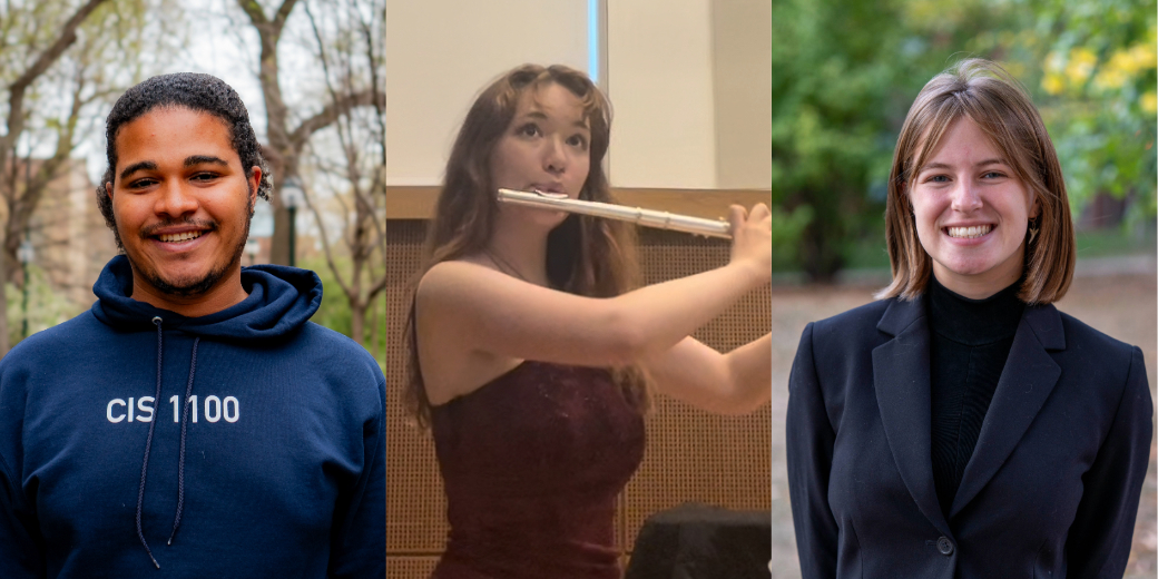 From left to right: Elliot Ross-Dick, Ellie Clark, Sylvia Erdely