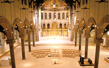 Philadelphia Episcopal Cathedral, interior. Photo by B. Krist for Visit Philly.