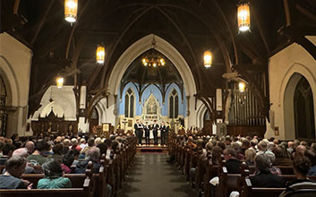 St. Mary's Church, interior. Gesualdo Six, 11/7/2024.