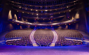 Harold L. Zellerbach Theatre, interior. Photo credit: Mark Garvin.