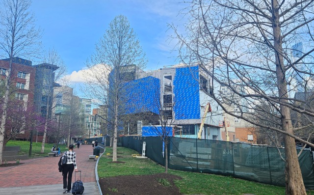 Platt Center construction progress image, Apr 2026, exterior