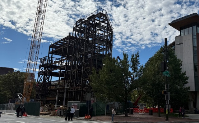Platt Center construction progress image, Oct 2025, exterior